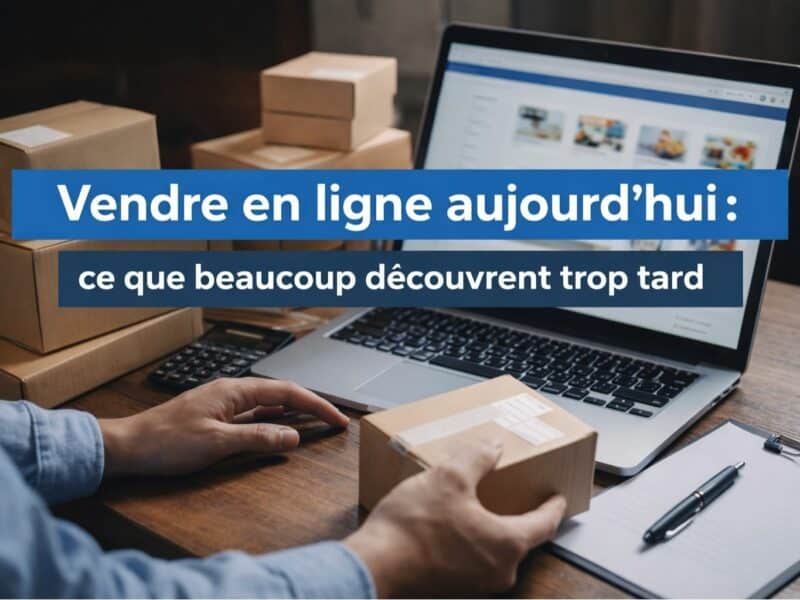 Vendre en ligne aujourd’hui : ce que beaucoup découvrent trop tard